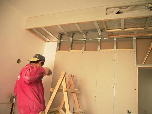 松江办公室吊顶泗泾石膏板隔断吊顶产品图片,松江办公室吊顶泗泾石膏板隔断吊顶产品相册 - 上海宏建建筑装饰工程 - 九正