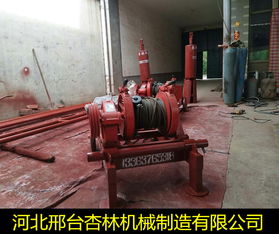 使用新版柴油机卷扬机移动方便 效率高