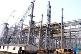 新首钢工程加紧施工 建筑安装工程全面推进